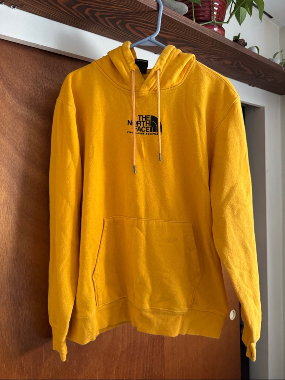 The North Face Men's Bright Yellow/Orange Hoodie